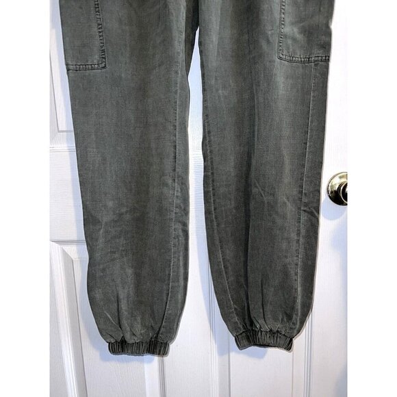 NWT 7 FOR ALL MANKIND Jogger Pants Womens Green Light Wash Drawstring Sz M - Picture 6 of 13